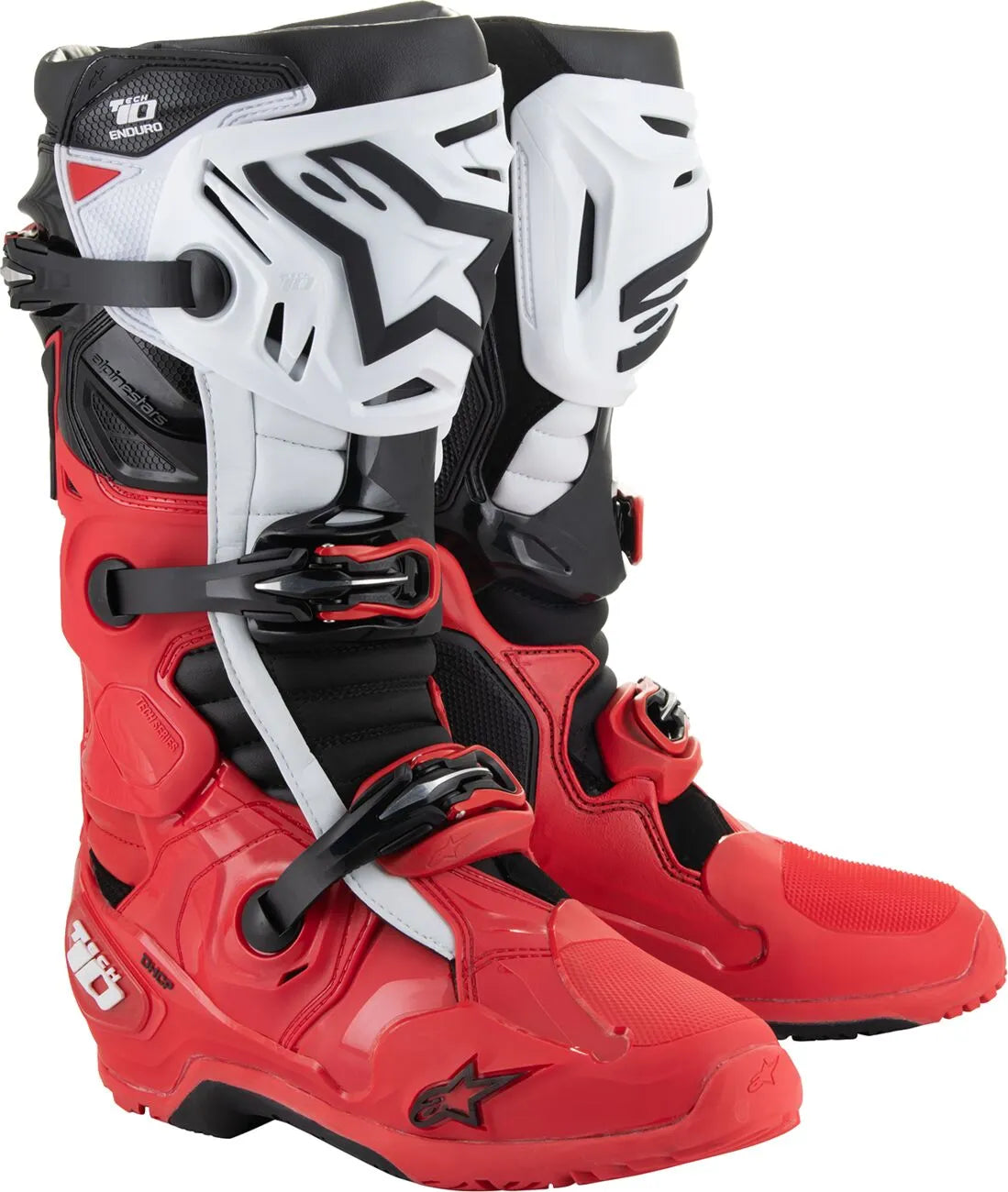 Botte Tech 10 Enduro Rouge ALPINESTARS