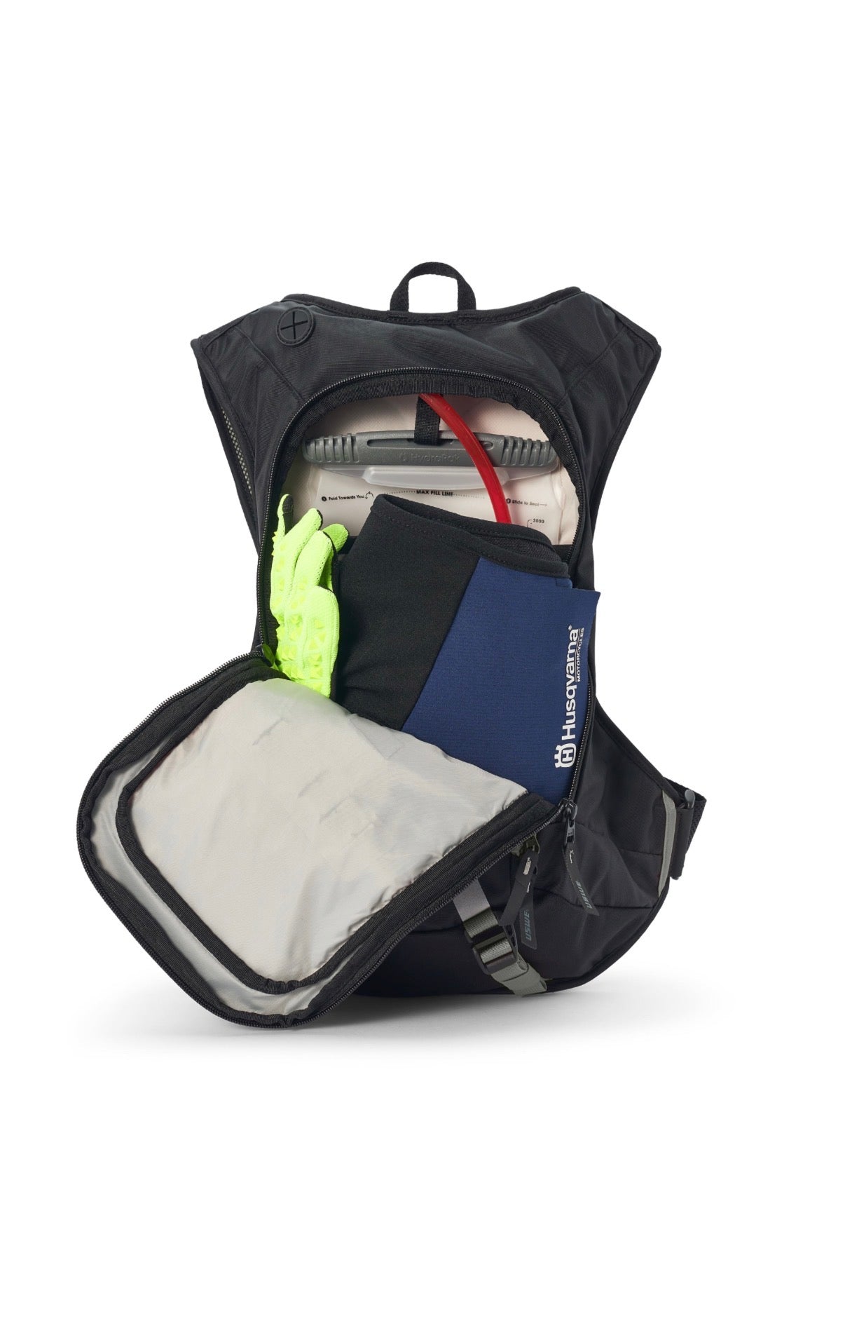 Sac d’hydratation USWE Moto Hydro 8L Noir – Poche à eau 3L Enduro & Hard Enduro