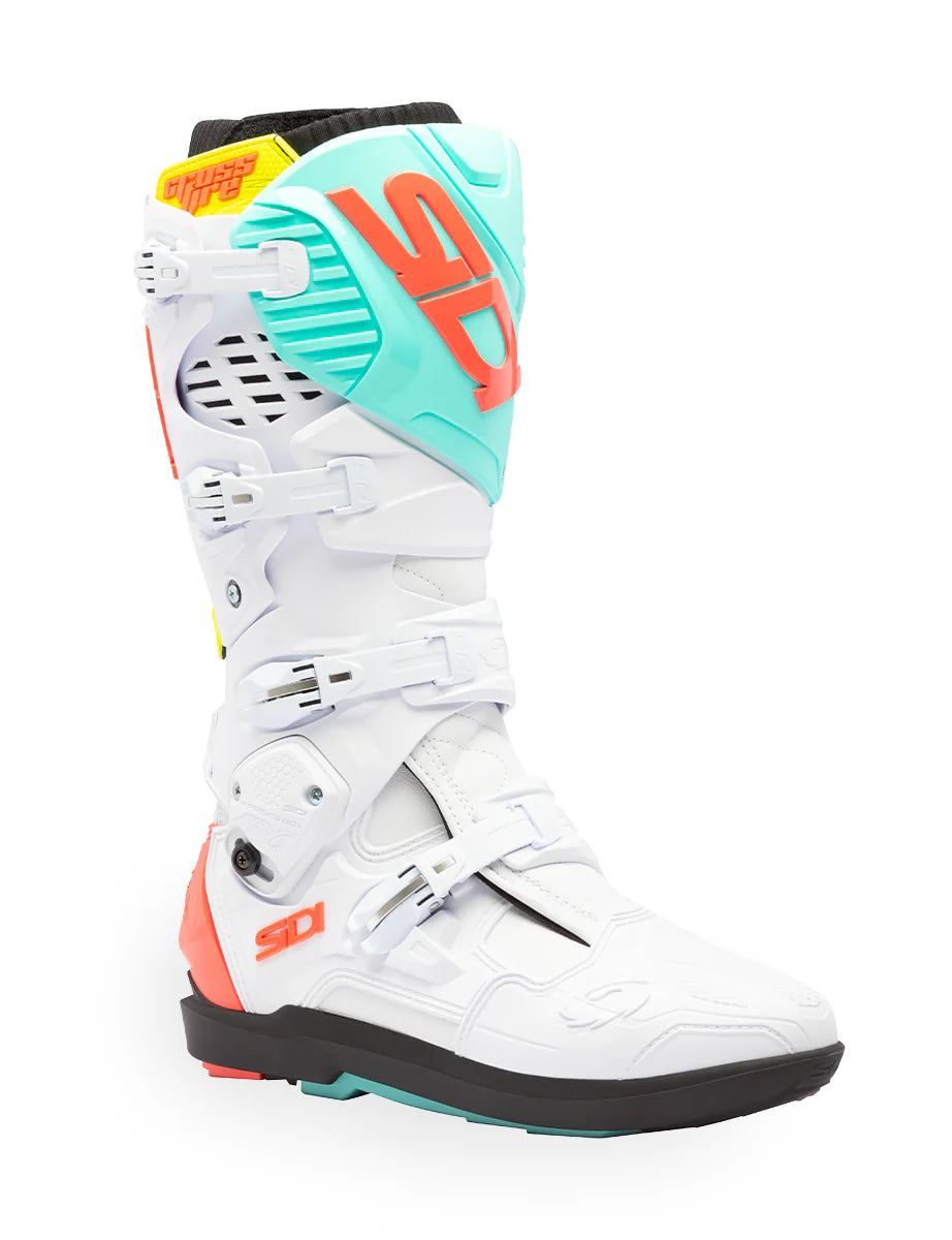 Botte CrossFire 3 SRS Blanche Orange SIDI