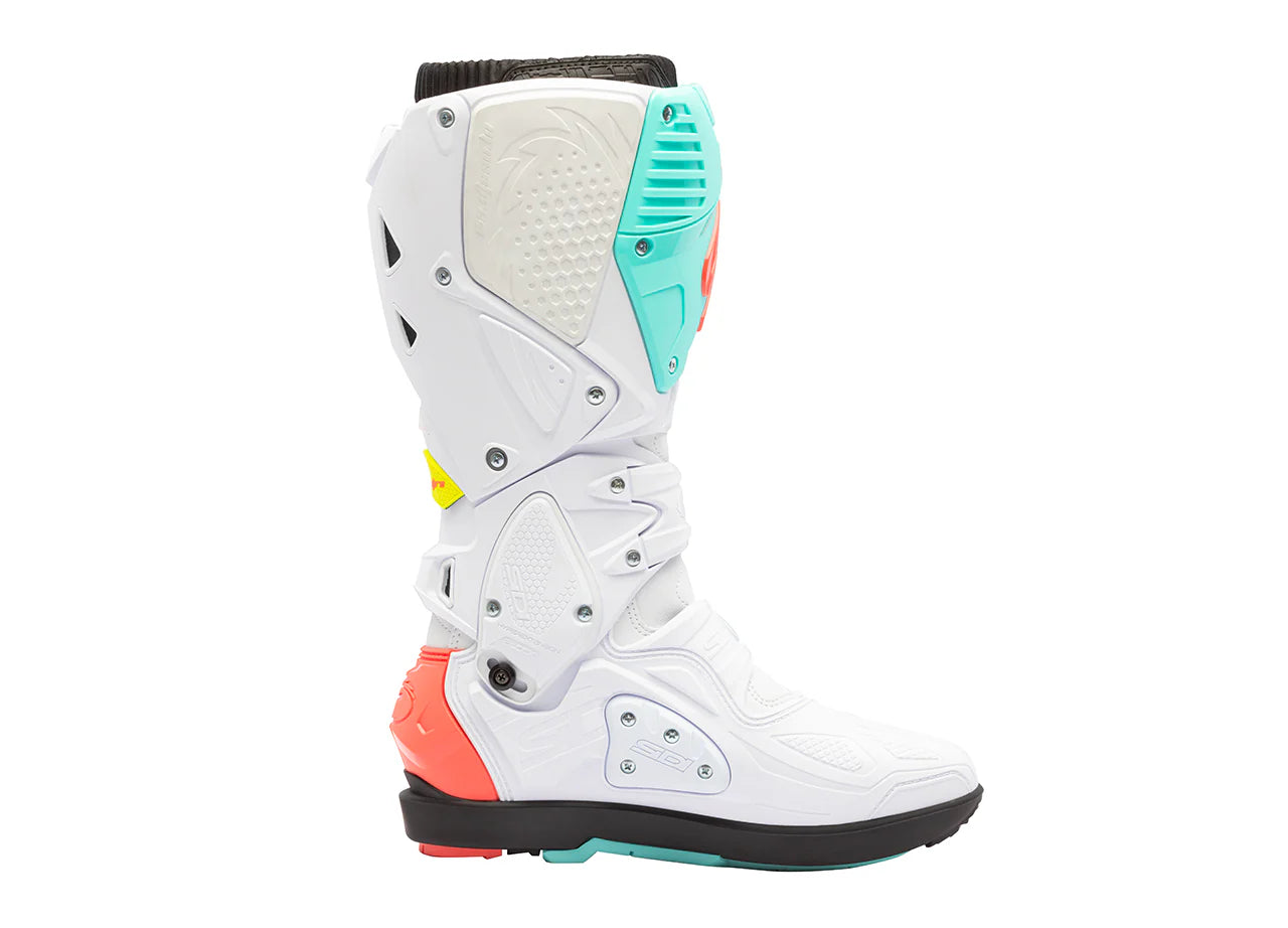 Botte CrossFire 3 SRS Blanche Orange SIDI