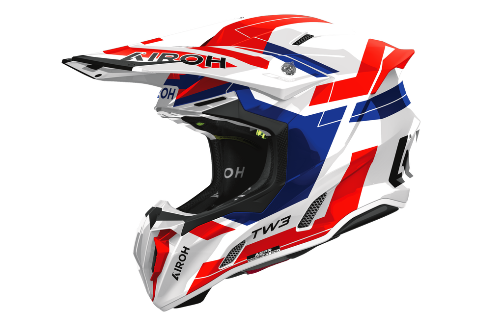 Casque Twist 3  Bleu Blanc Rouge AIROH