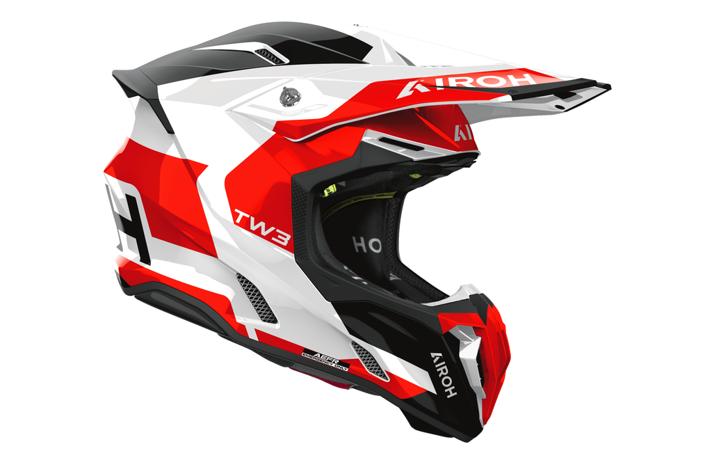 Casque Twist 3 Rouge Blanc AIROH