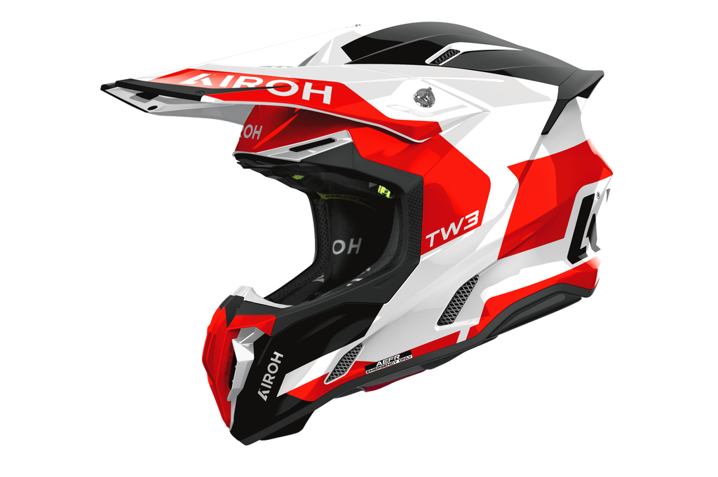 Casque Twist 3 Rouge Blanc AIROH