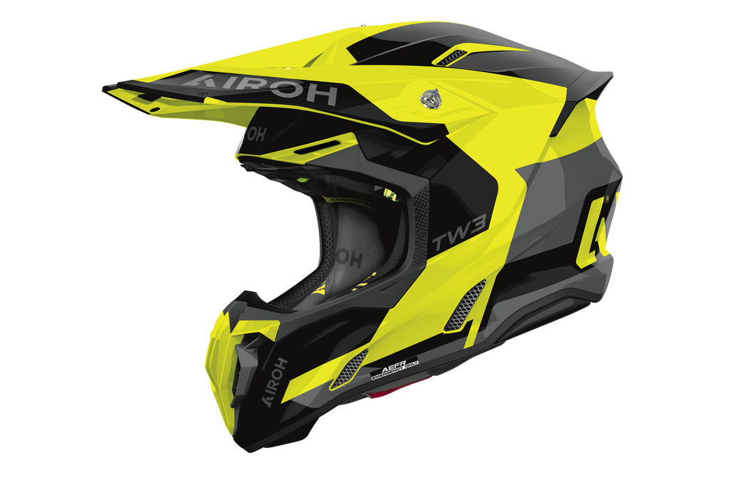 Casque Twist 3  Jaune Gris Noir AIROH