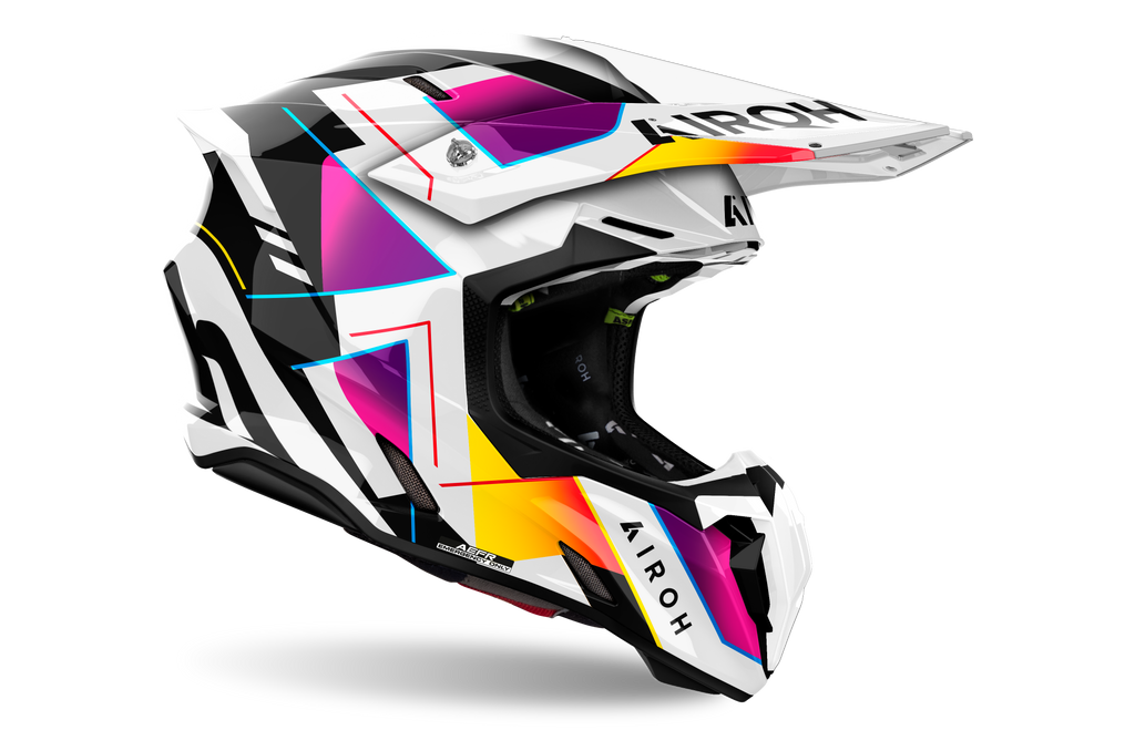 Casque Twist 3  Violet Blanc AIROH