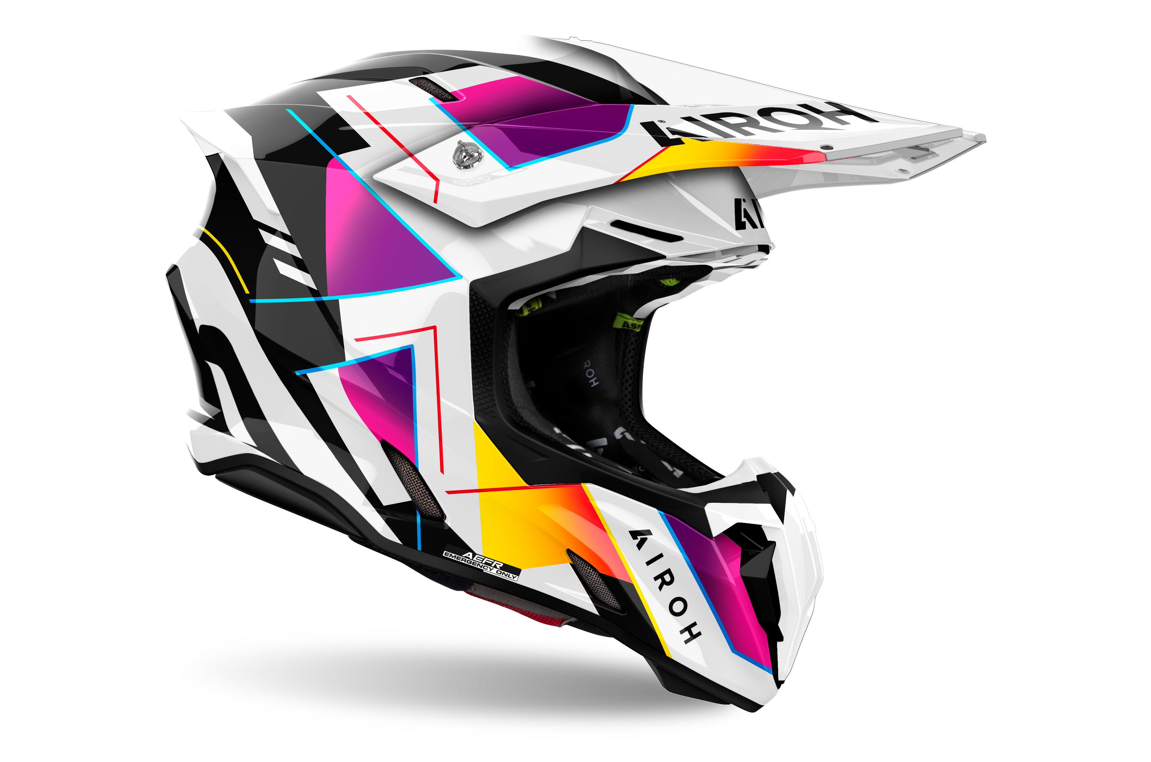 Casque Twist 3  Violet Blanc AIROH