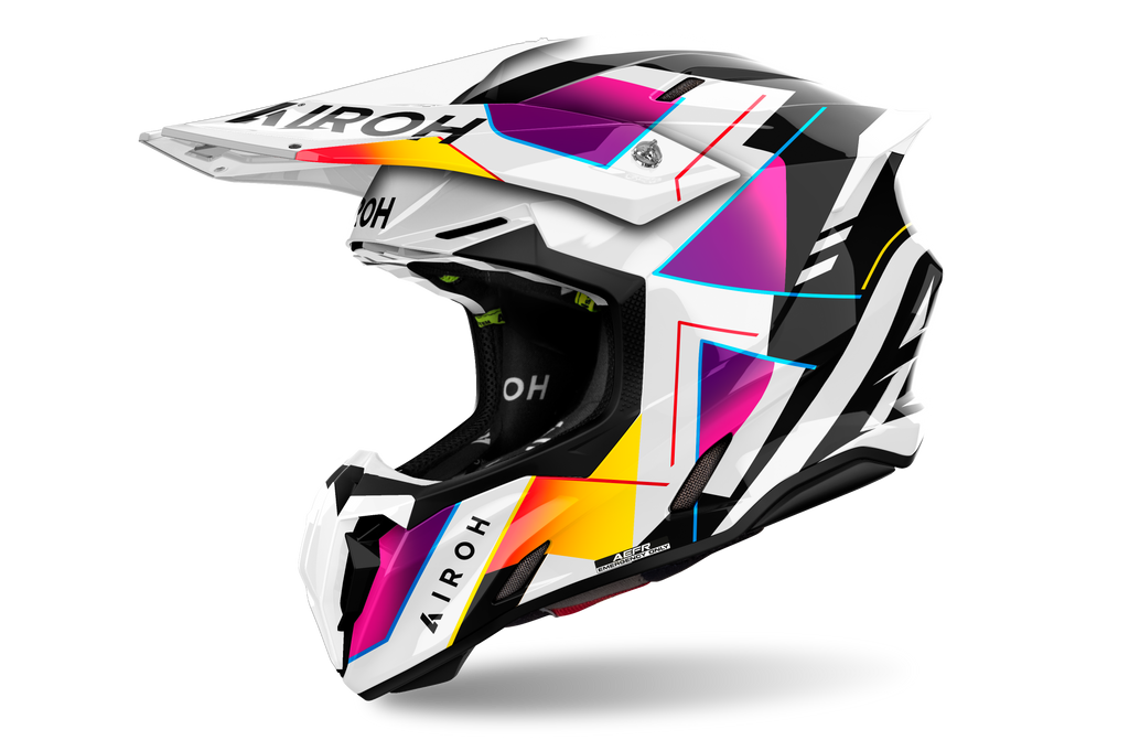 Casque Twist 3  Violet Blanc AIROH