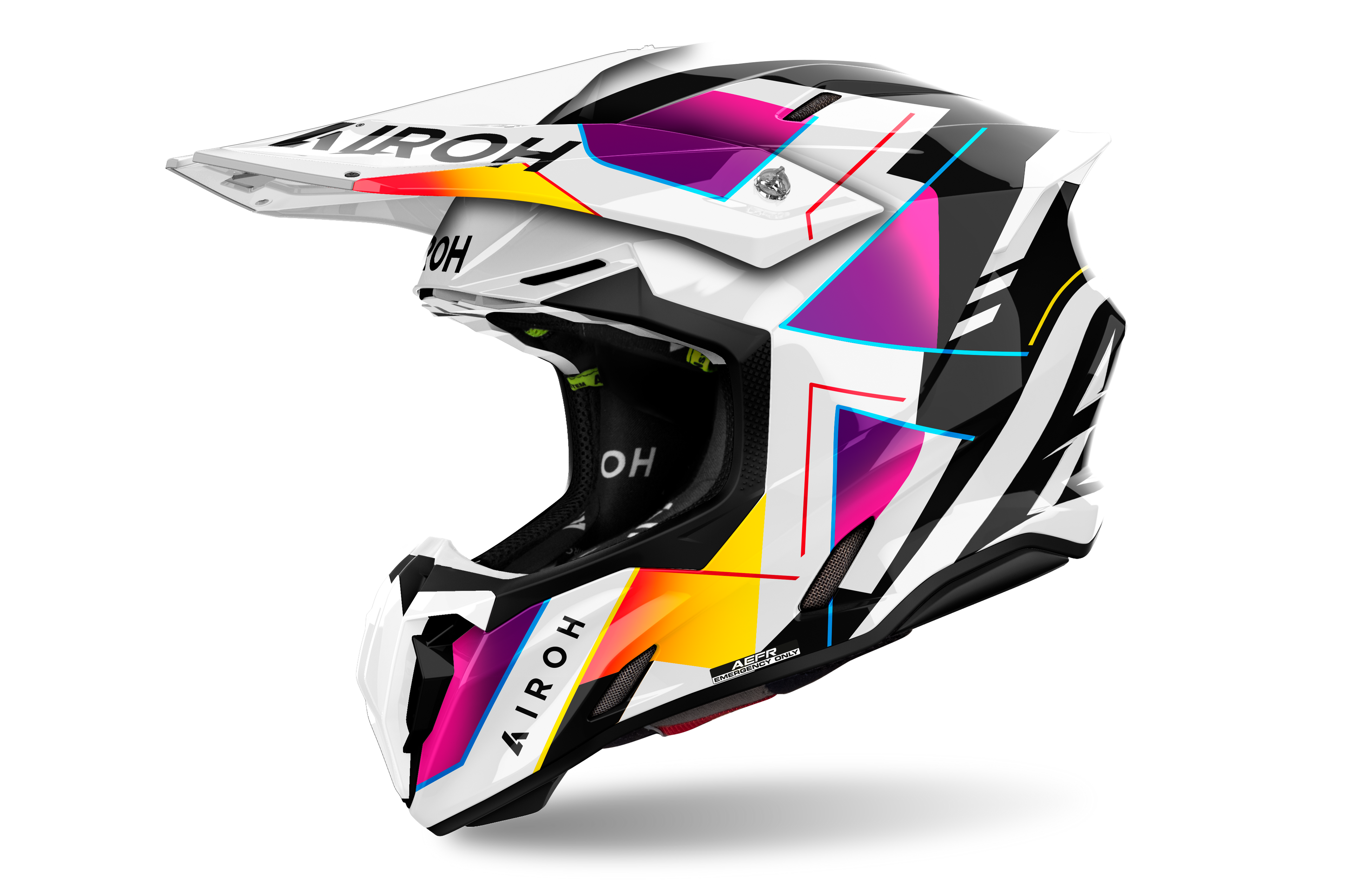 Casque Twist 3  Violet Blanc AIROH