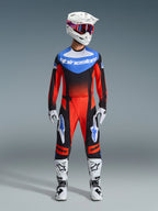 Tenue Cross Complete Techstar Knif Orange Noir ALPINESTARS