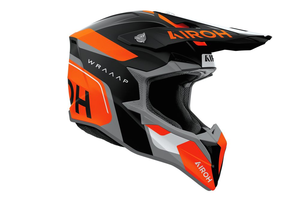 Casque Wraaap  Noir Orange AIROH