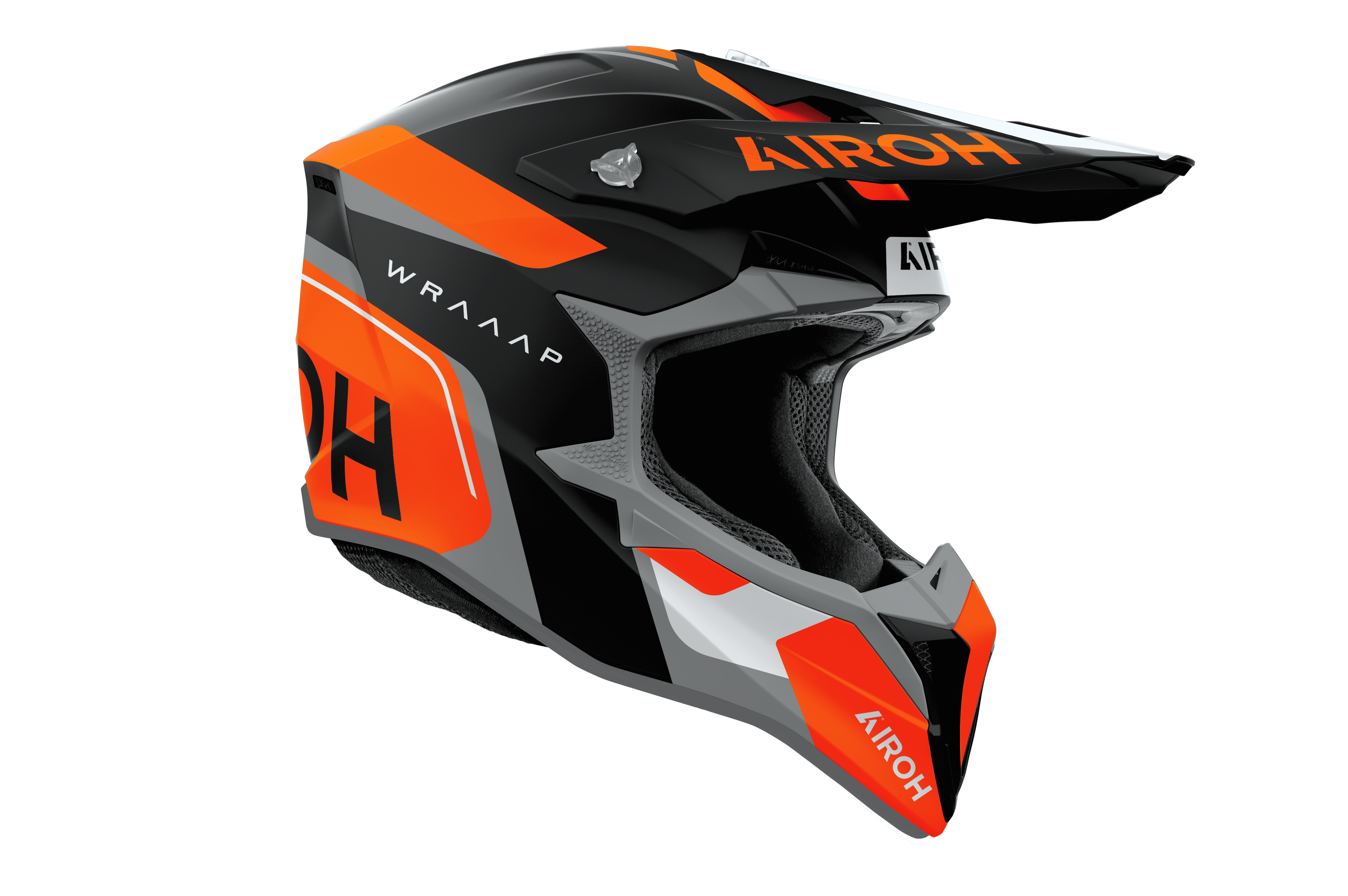 Casque Wraaap  Noir Orange AIROH