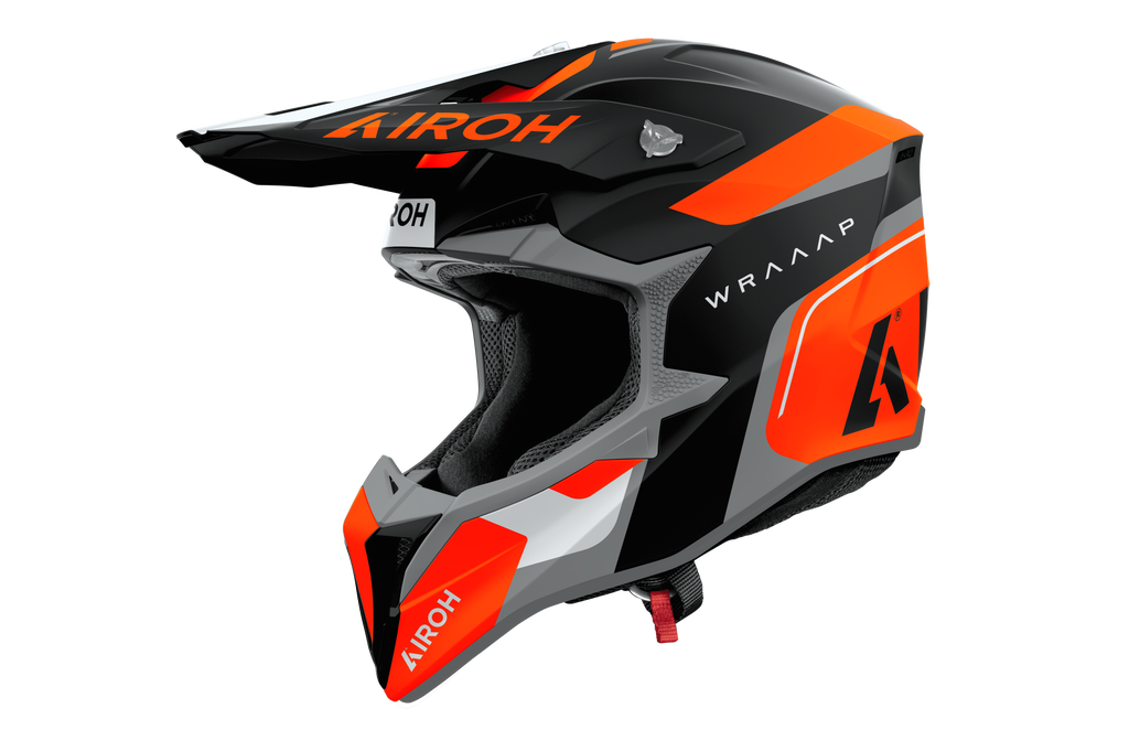 Casque Wraaap  Noir Orange AIROH