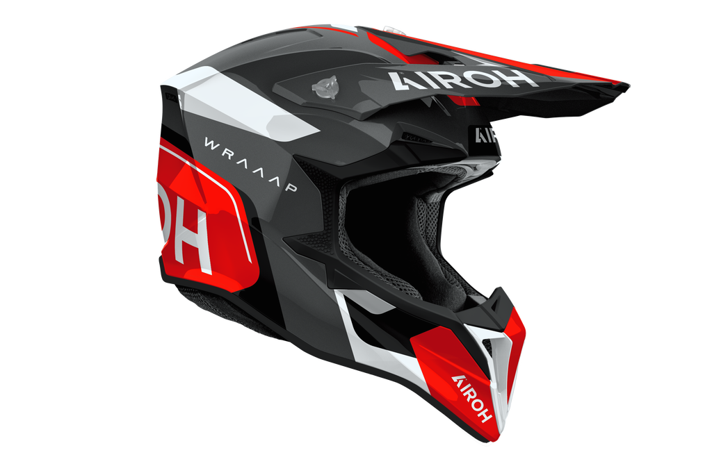 Casque Wraaap Noir Rouge AIROH