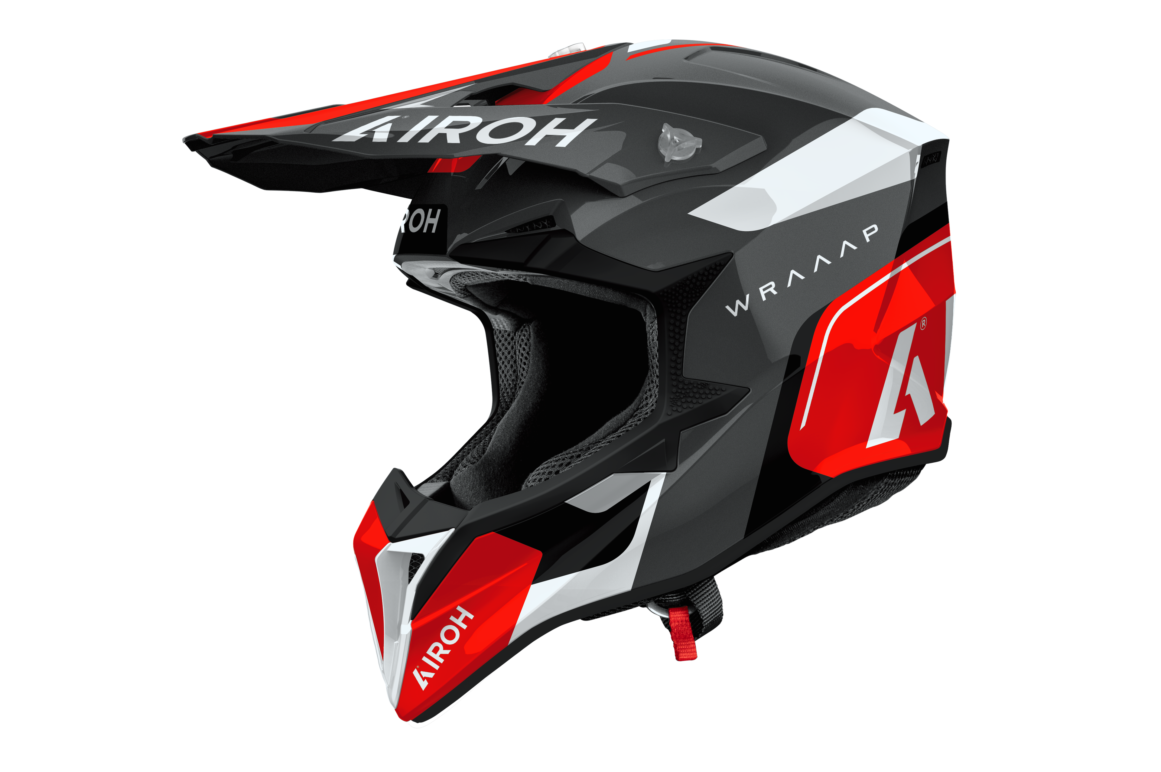 Casque Wraaap Noir Rouge AIROH
