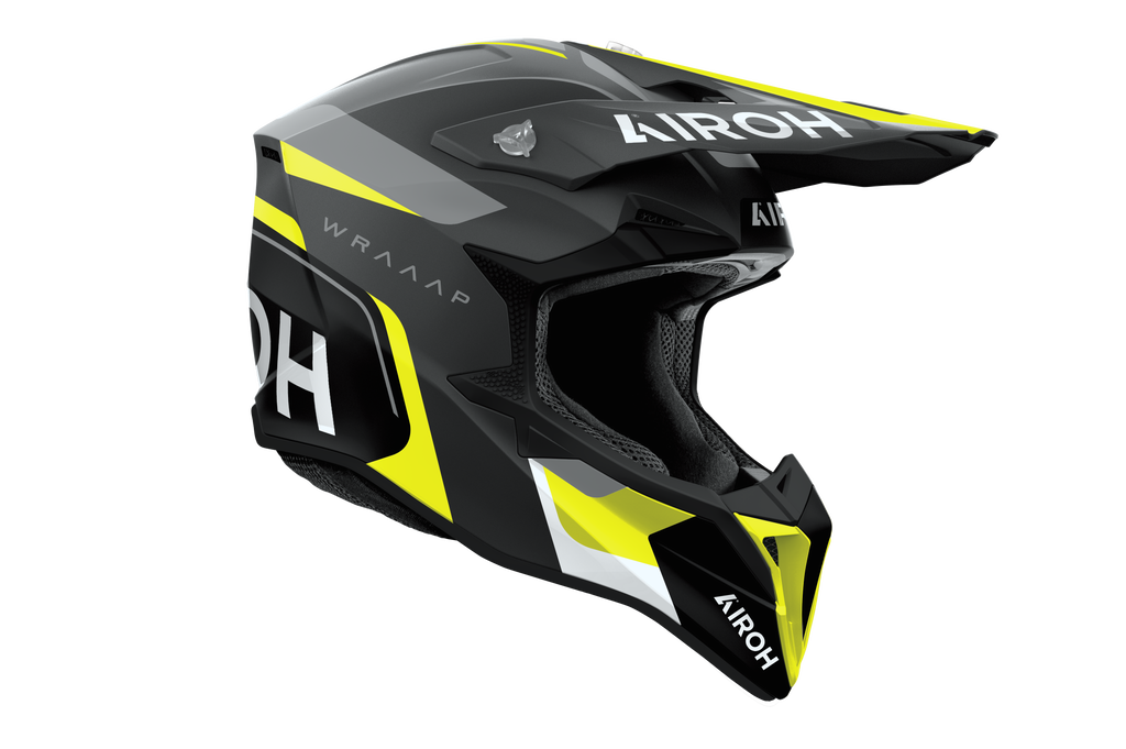Casque Wraaap  Noir Jaune AIROH