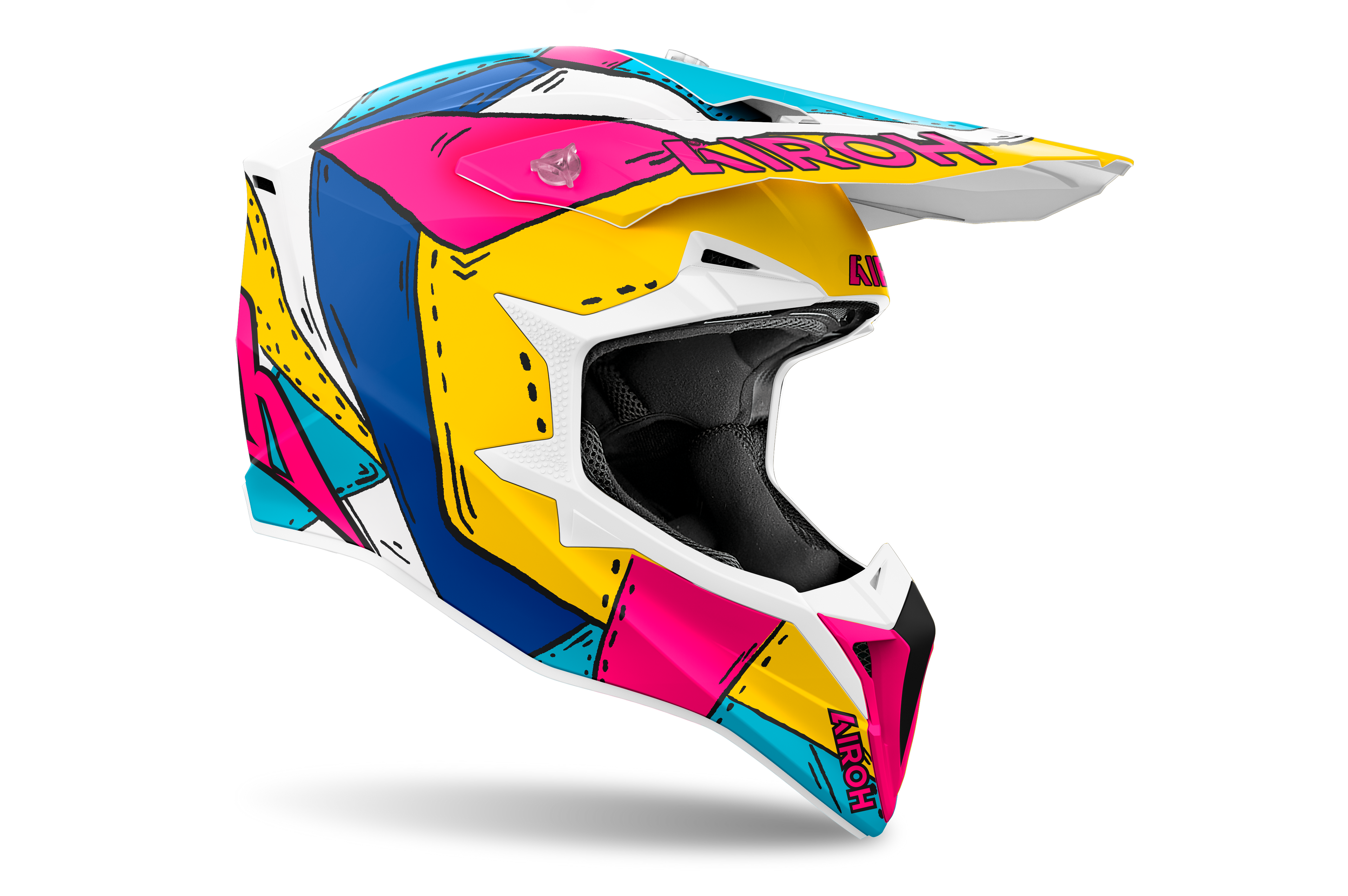 Casque Wraaap  Rose Jaune AIROH