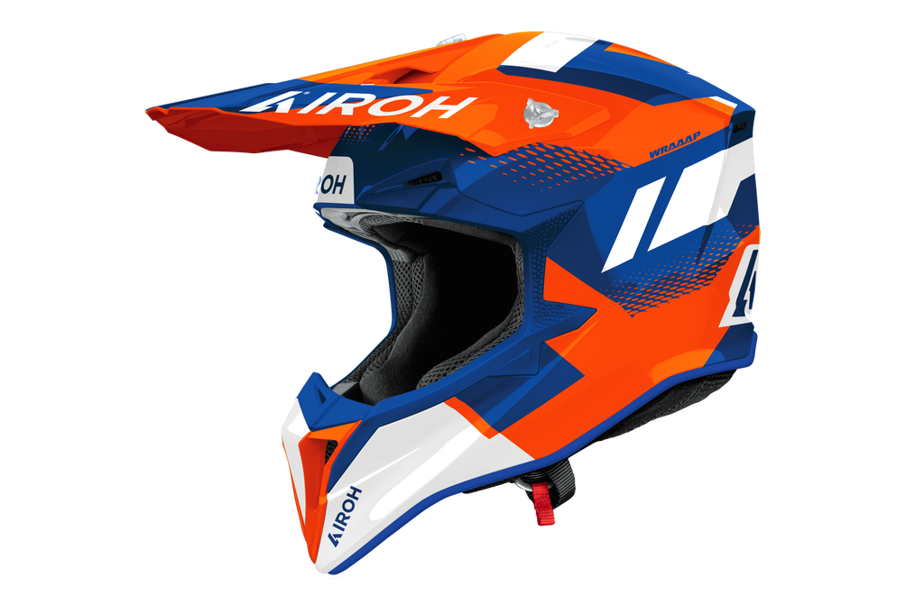 Casque Wraaap  Bleu Orange AIROH
