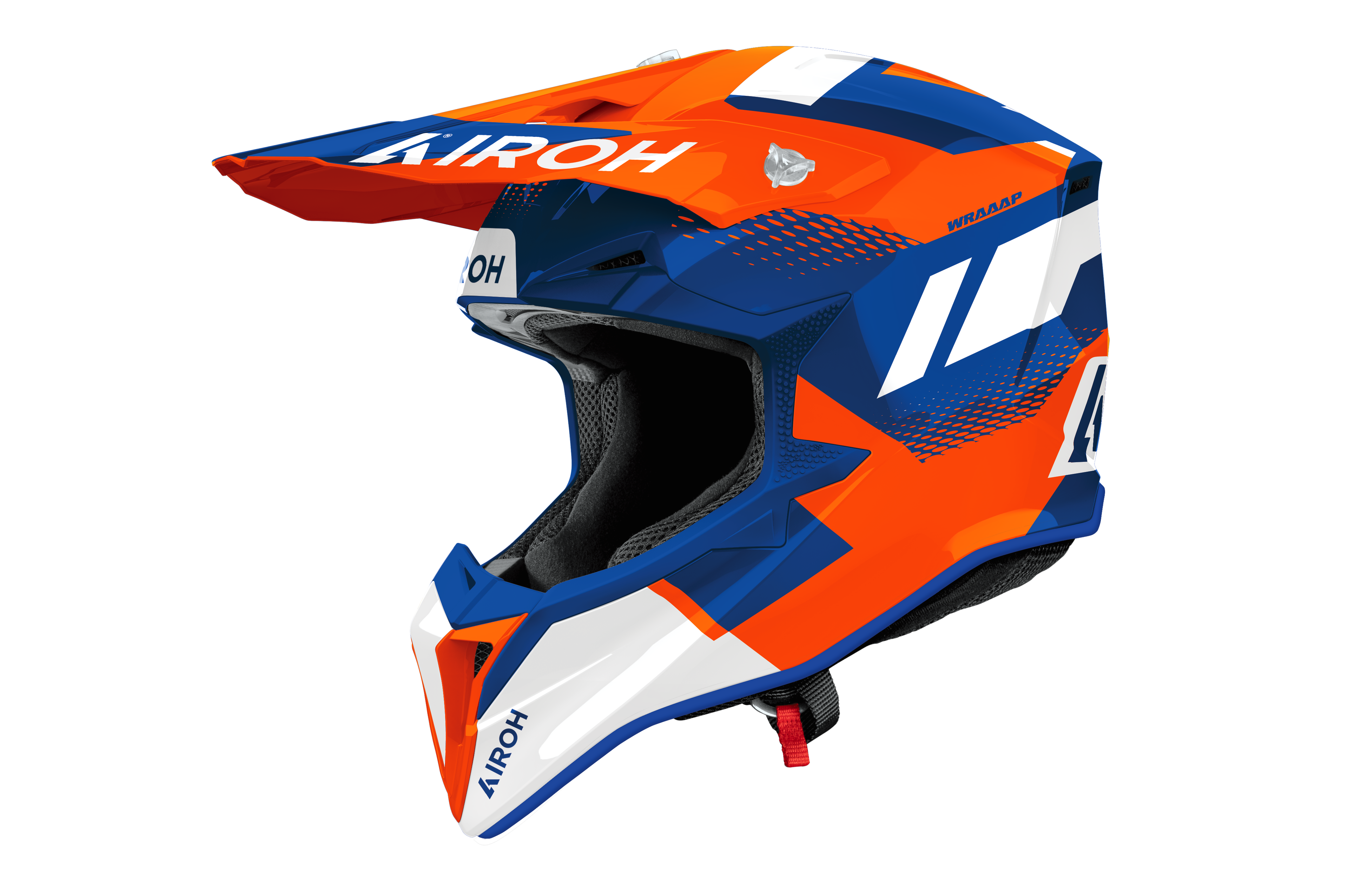 Casque Wraaap  Bleu Orange AIROH