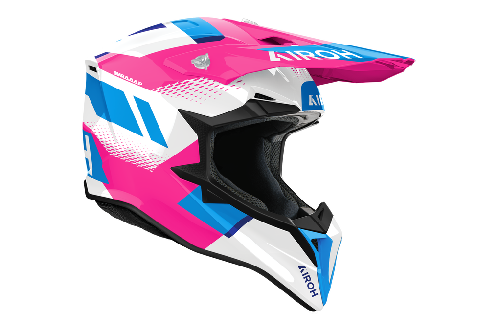 Casque Wraaap  Rose Bleu AIROH