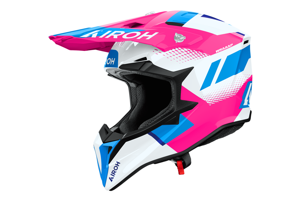 Casque Wraaap  Rose Bleu AIROH