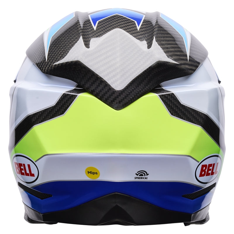 Casque Moto10 Spherical Bleu Blanc BELL