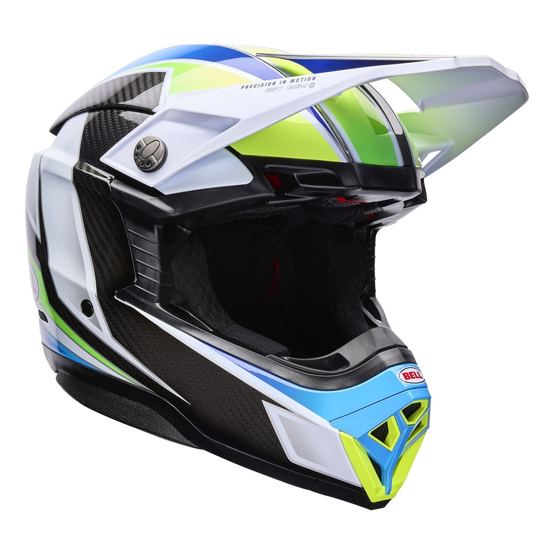 Casque Moto10 Spherical Bleu Blanc BELL