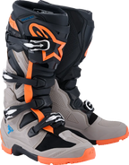 Botte Tech 7 Enduro Orange Noir ALPINESTARS