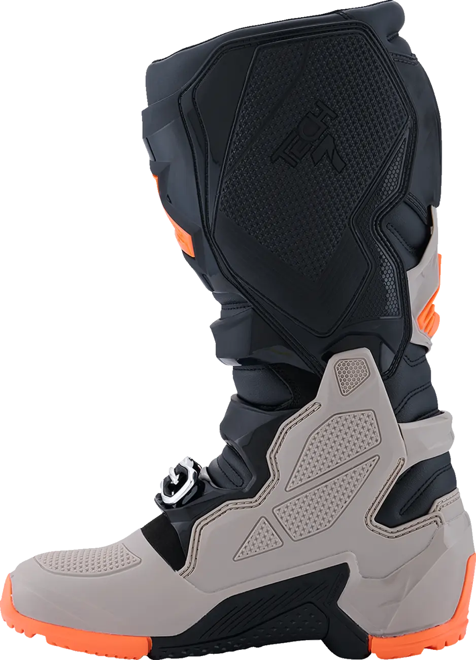 Botte Tech 7 Enduro Orange Noir ALPINESTARS