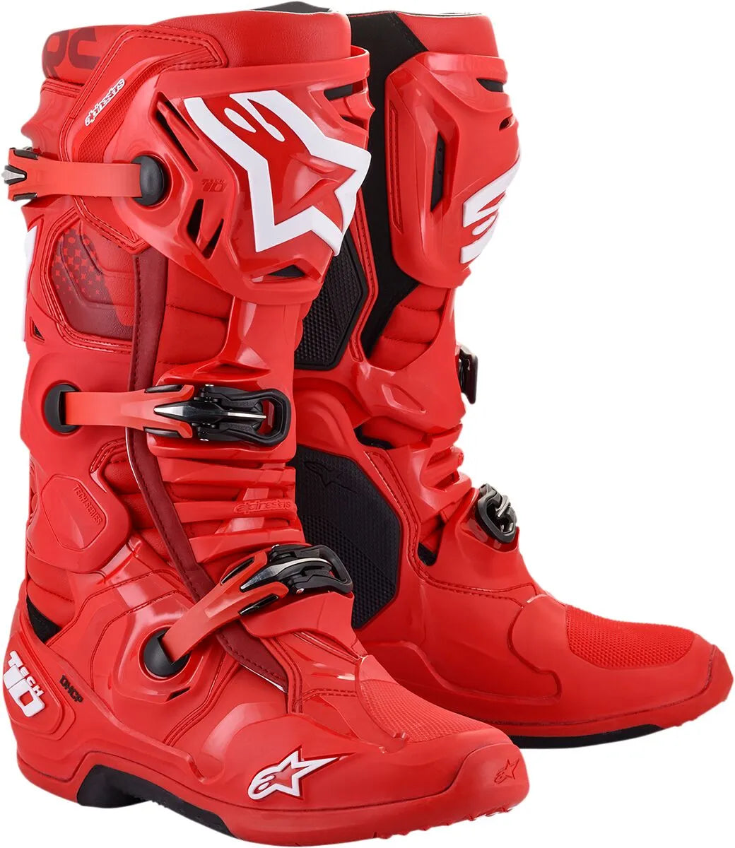 Botte Tech 10 Rouge ALPINESTARS