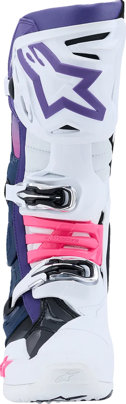 Botte Tech 10 Blanche Rose ALPINESTARS