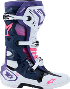 Botte Tech 10 Blanche Rose ALPINESTARS
