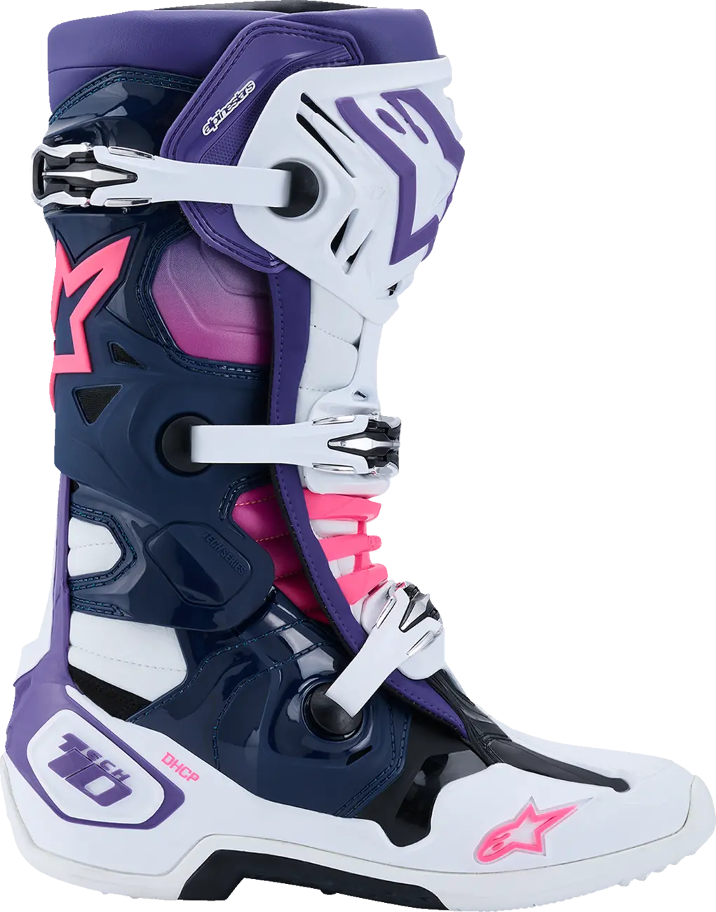 Botte Tech 10 Blanche Rose ALPINESTARS