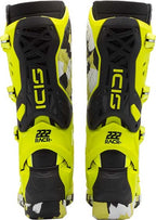 Bottes Sidi Crossair X Antonio Cairoli 222 jaune pour motocross, enduro et supercross de dos