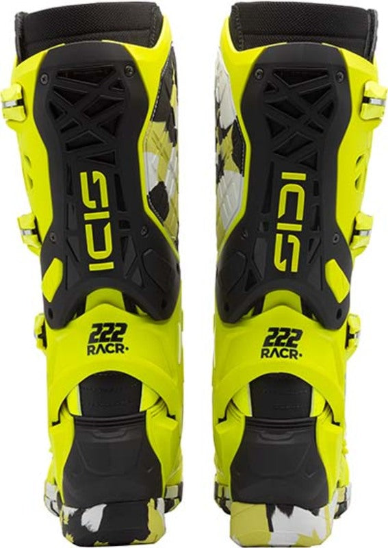 Bottes Sidi Crossair X Antonio Cairoli 222 jaune pour motocross, enduro et supercross de dos