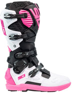 Bottes Sidi Crossfire 3 SRS Blanc / Rose