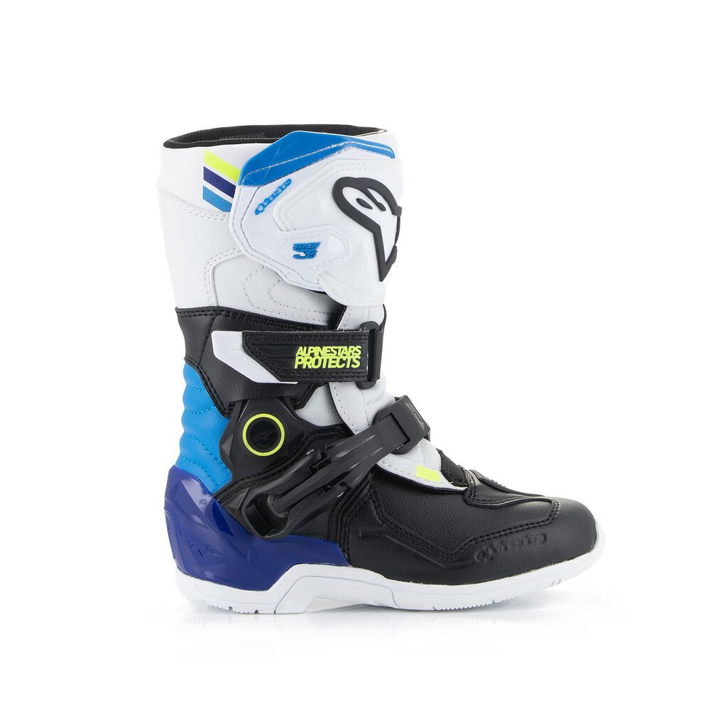 Bottes Enfant Tech3S Blanc/Noir/Bleu ALPINESTARS