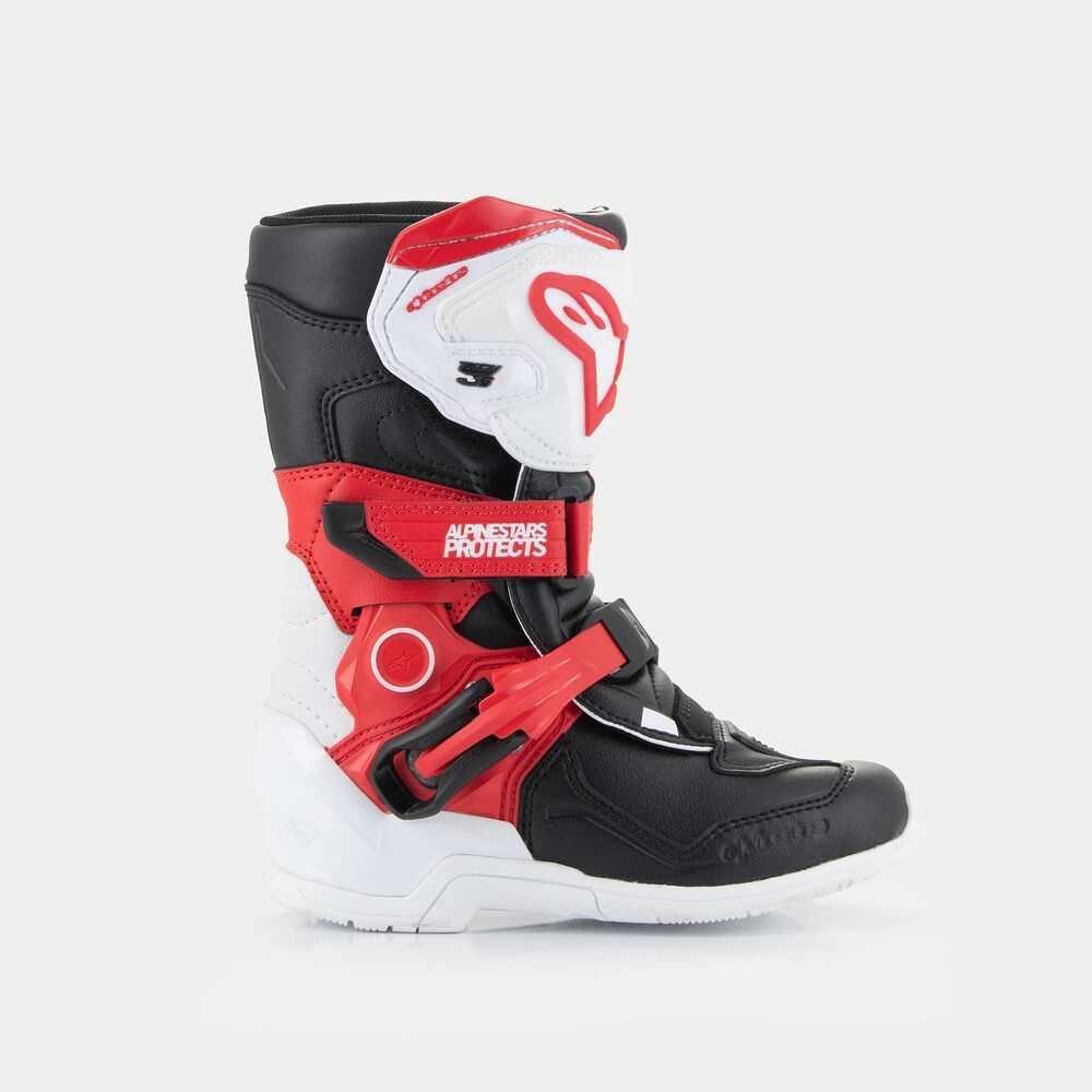 Bottes Enfant Tech3S Blanc/Noir/Rouge ALPINESTARS