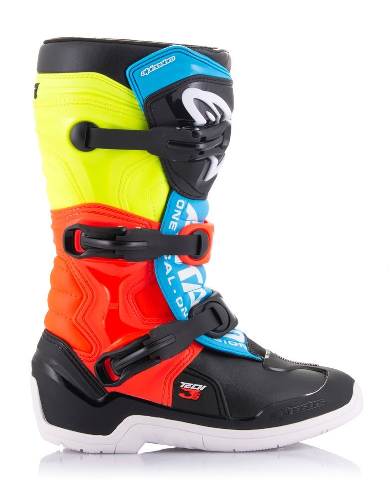 Bottes Enfant Tech3S Noir/Bleu/Rouge/Jaune ALPINESTARS