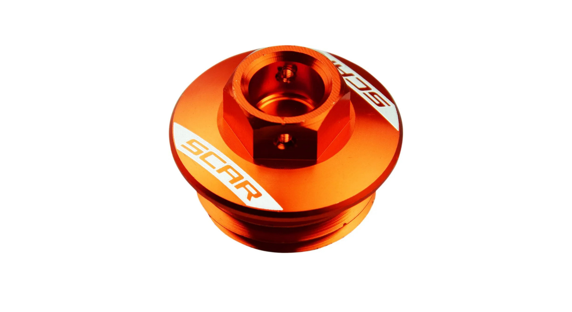 bouchon remplissage huile scar ktm husqvarna gasgas aluminium anodise orange