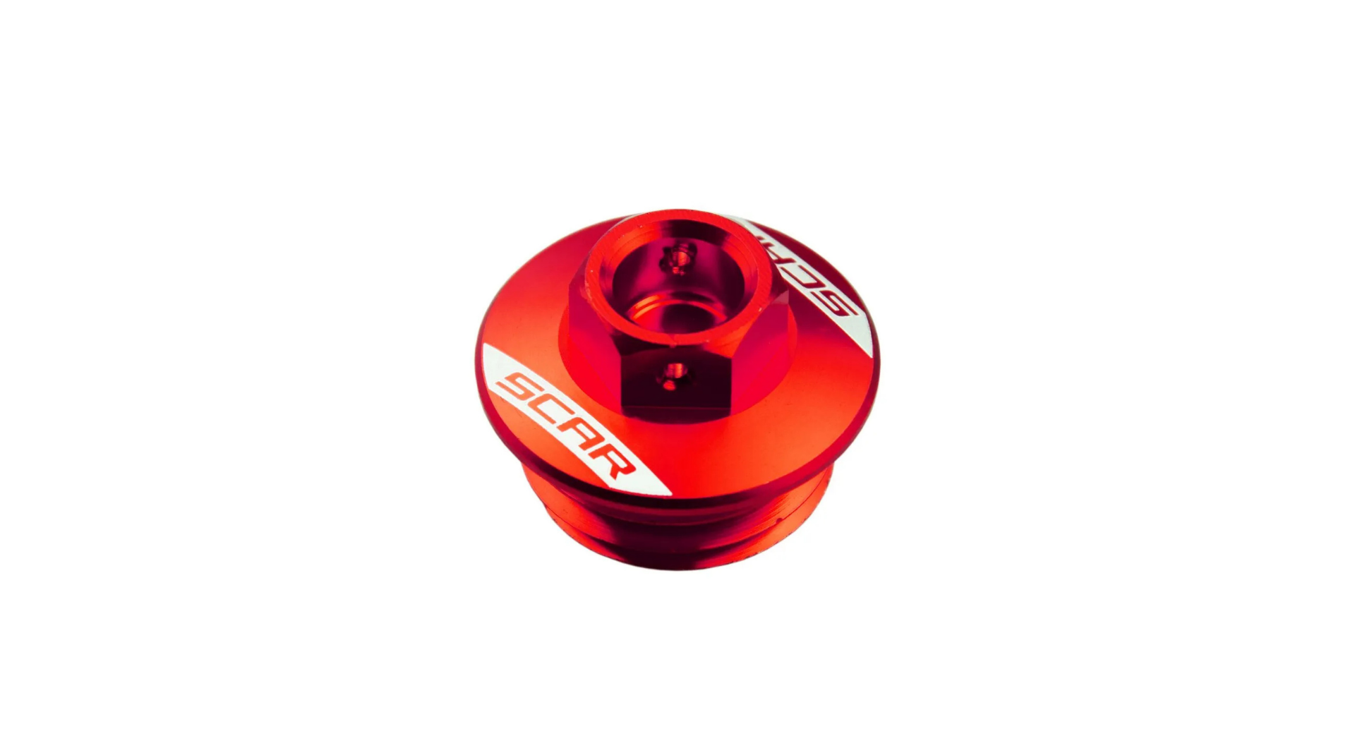 bouchon remplissage huile scar ktm husqvarna gasgas aluminium anodise rouge