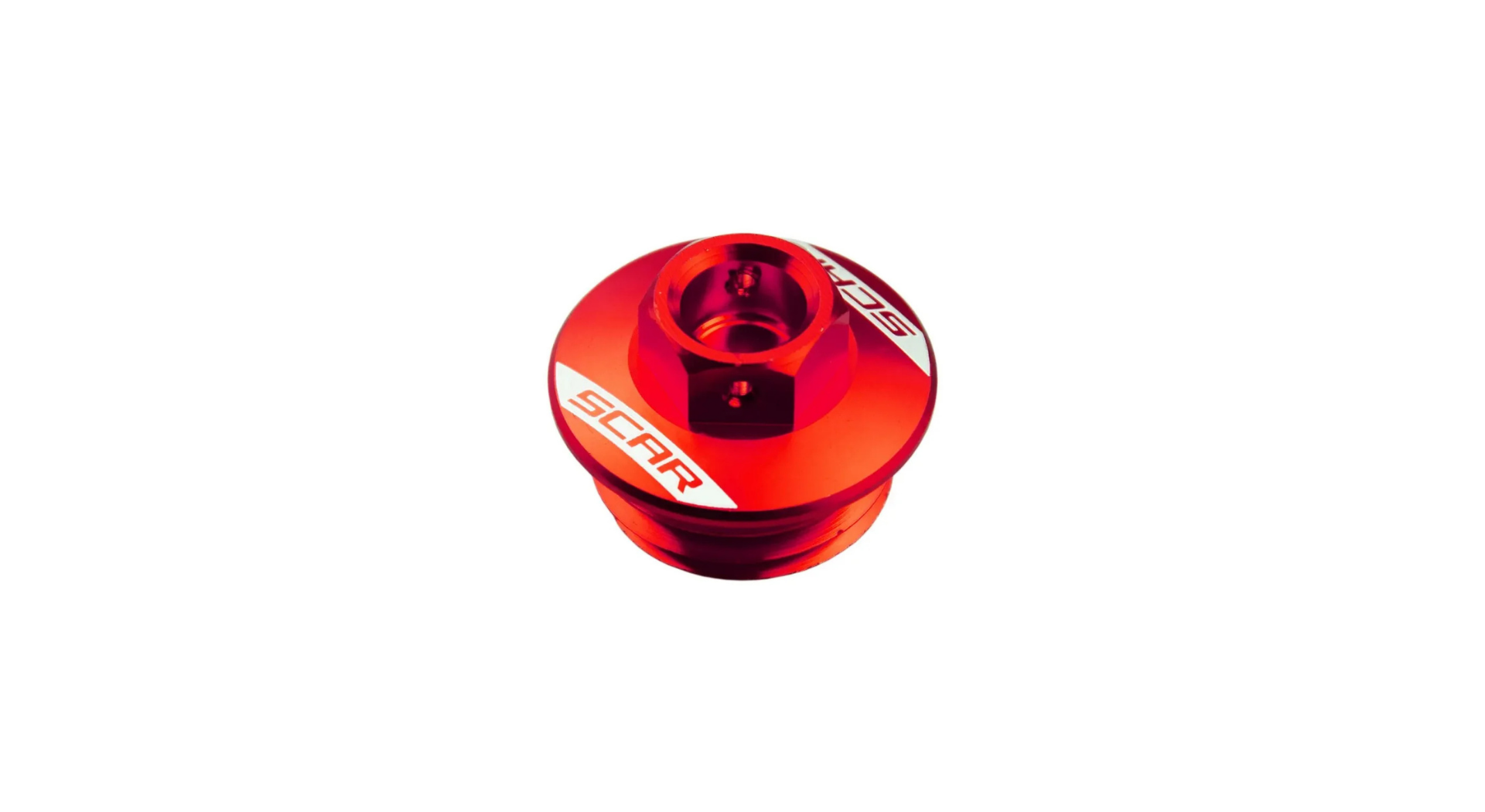 bouchon remplissage huile scar sherco aluminium anodise enduro sef se rouge