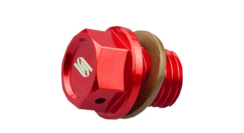 bouchon de vidange magnetique scar ktm husqvarna gasgas rouge