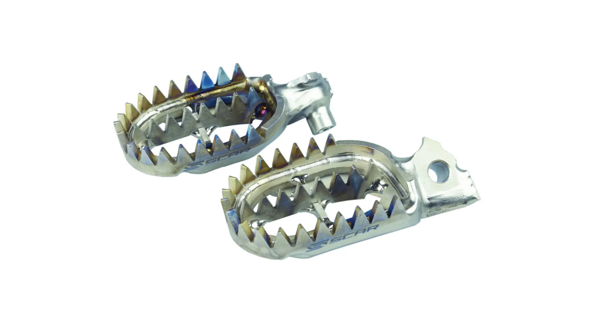 cale pieds titane scar yamaha yz yzf wr grip maximum motocross enduro
