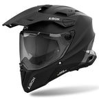 Casque Trail Airoh Commander 2 noir mat pour moto Adventure, Trail et Enduro