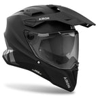 Casque Trail Airoh Commander 2 noir mat pour moto Adventure, Trail et Enduro