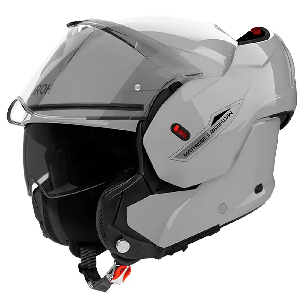 casque modulable airoh mathisse 2 gris casque moto touring confortable écran solaire intégré