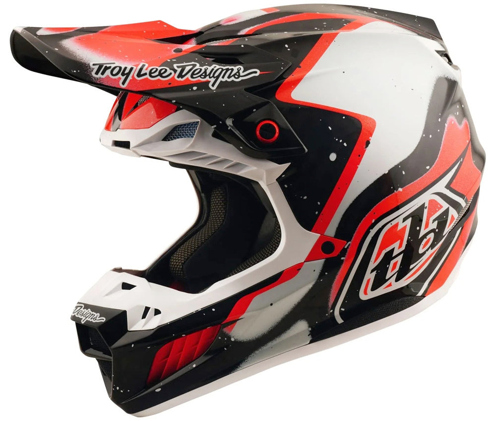 Casque SE5 Carbon  Noir Rouge TROY LEE DESIGNS