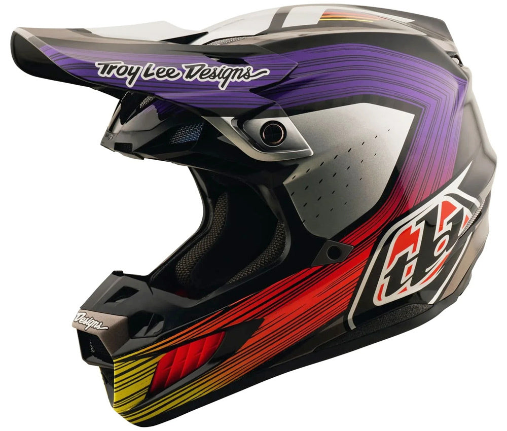 Casque SE5 Carbon  Noir Violet TROY LEE DESIGNS
