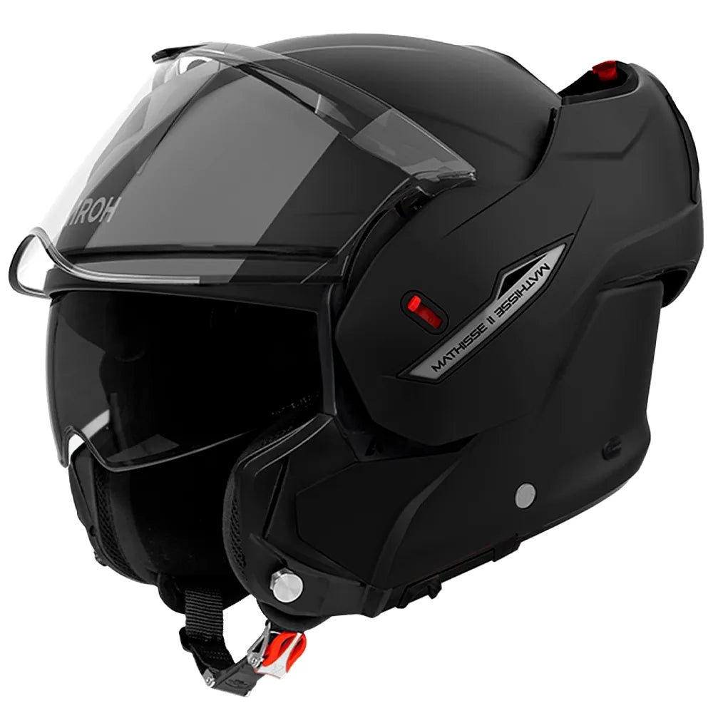 casque modulable airoh mathisse 2 gris casque moto touring confortable écran solaire intégré