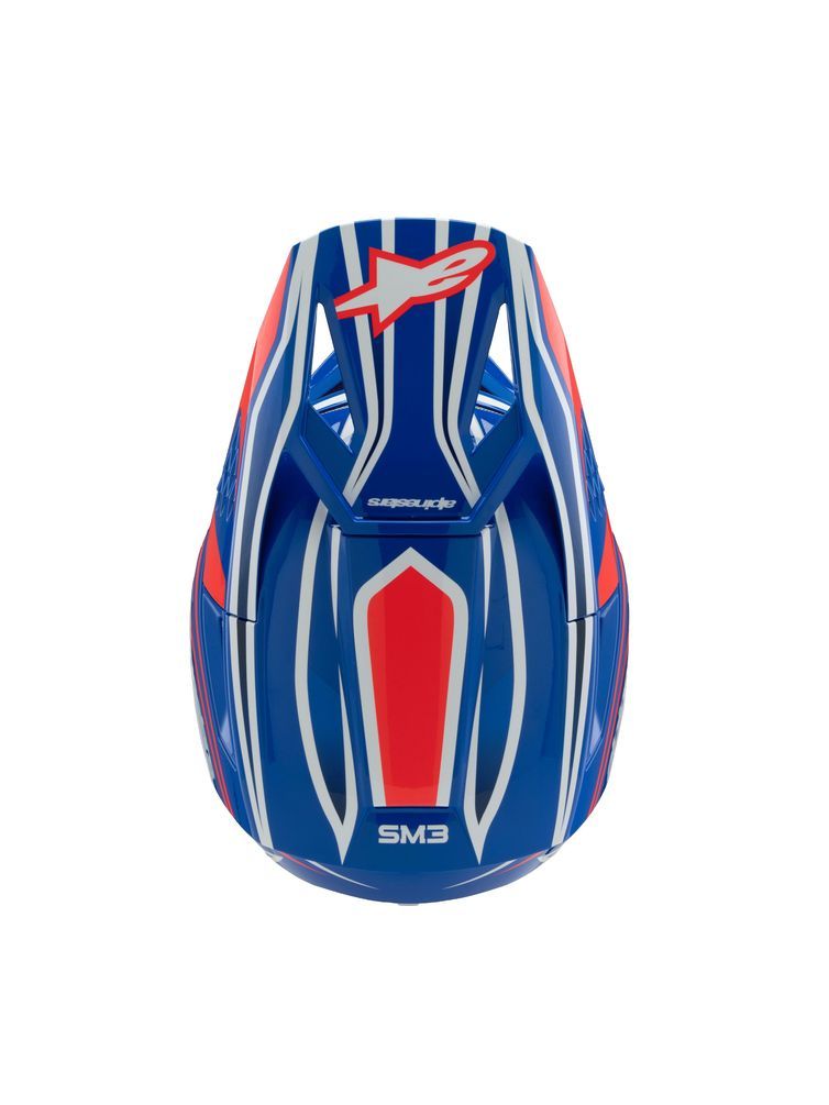 Casque Enfant S-M3 Bleu Rouge Blanc ALPINESTARS